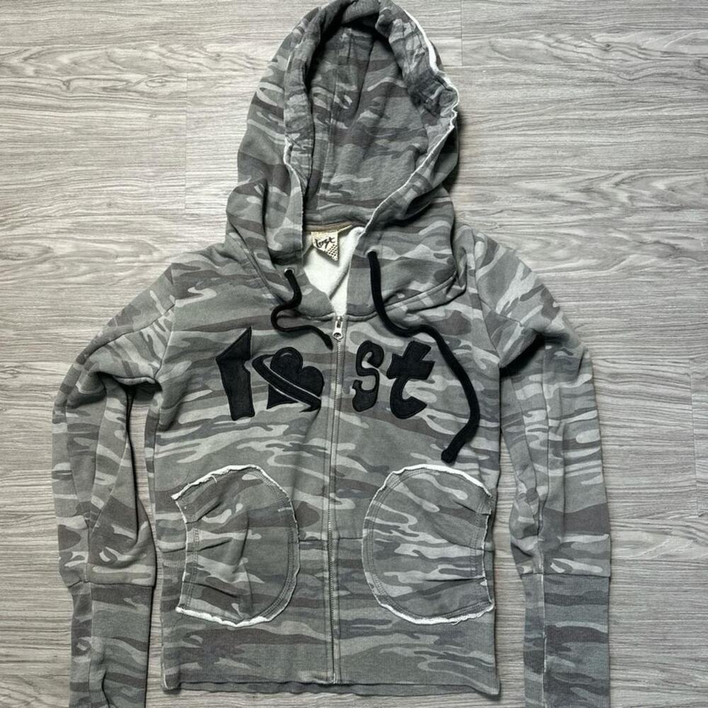 Y2K Lost Vintage Zip Up Hoodie